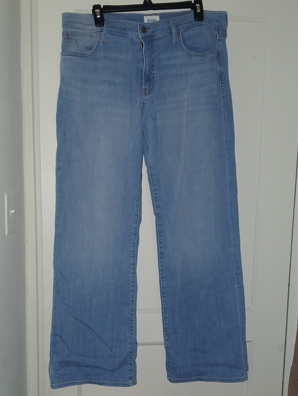 Hudson Jeans Light Blue Wide-Leg Denim